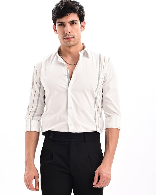 Ilyzly Urban Line White Shirt