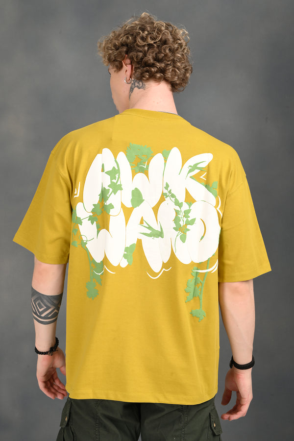 Yellow Awkward Print T-Shirt