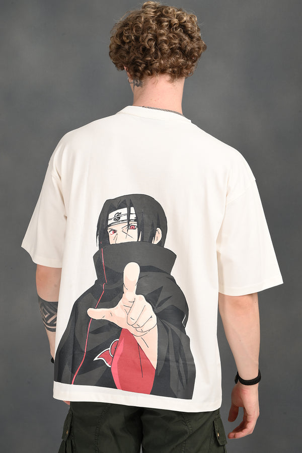 White ITACHI Print T-Shirt