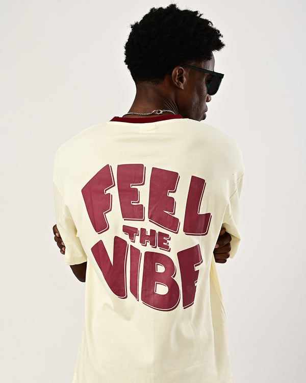 Red Feel the vibe T-Shirt