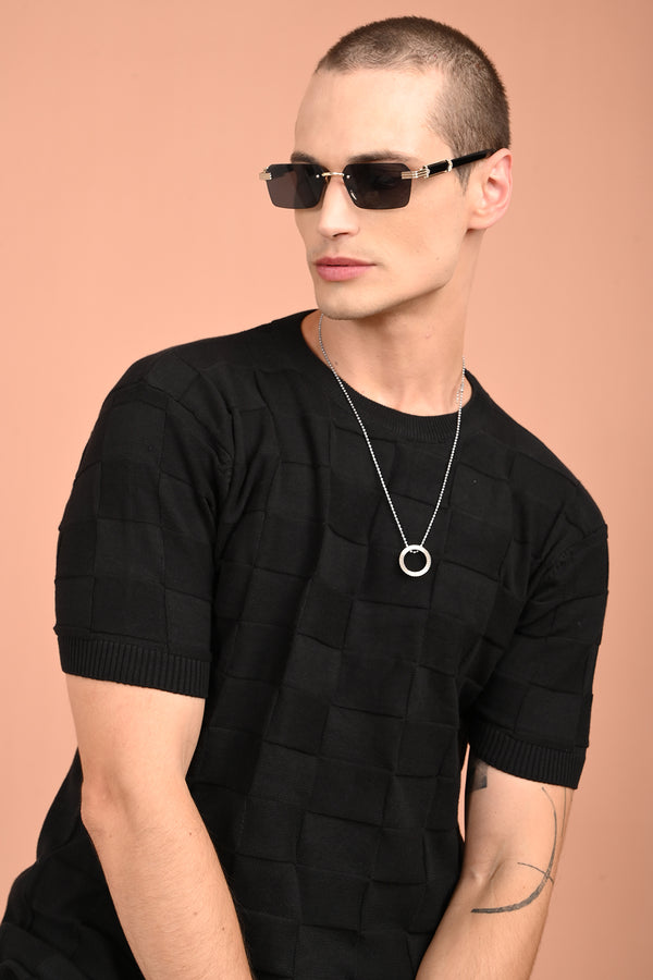 Black Big Box Design T-Shirt