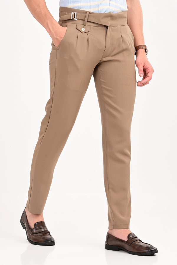 ILYZLY Double Pleated Gurkha Trousers
