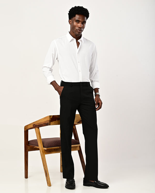 Ilyzly solid poplin Shirt - white