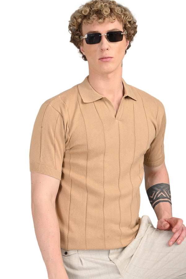 Sandal Knitted Polo T-Shirt