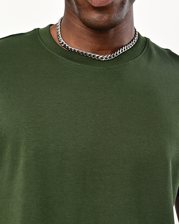 Izi solid plain tshirt- green