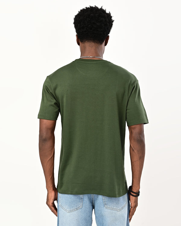 Izi solid plain tshirt- green