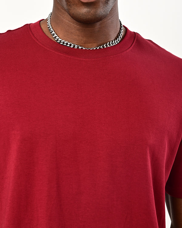 Izi solid plain Tshirt- maroon