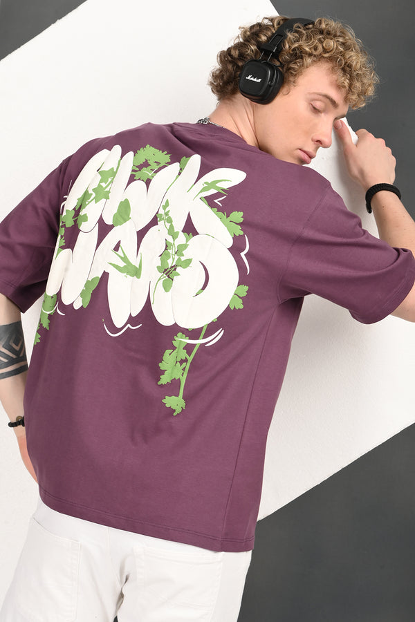 Violet Awkward Print T-Shirt
