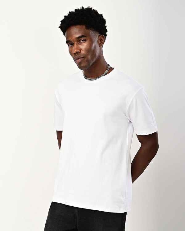 Izi solid plain Tshirt - white