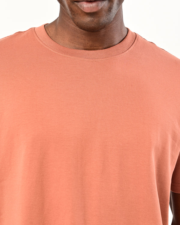 Izi solid plain Tshirt- rust