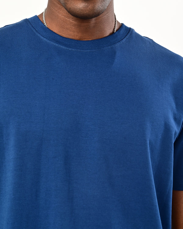 Izi solid plain Tshirt- navy blue