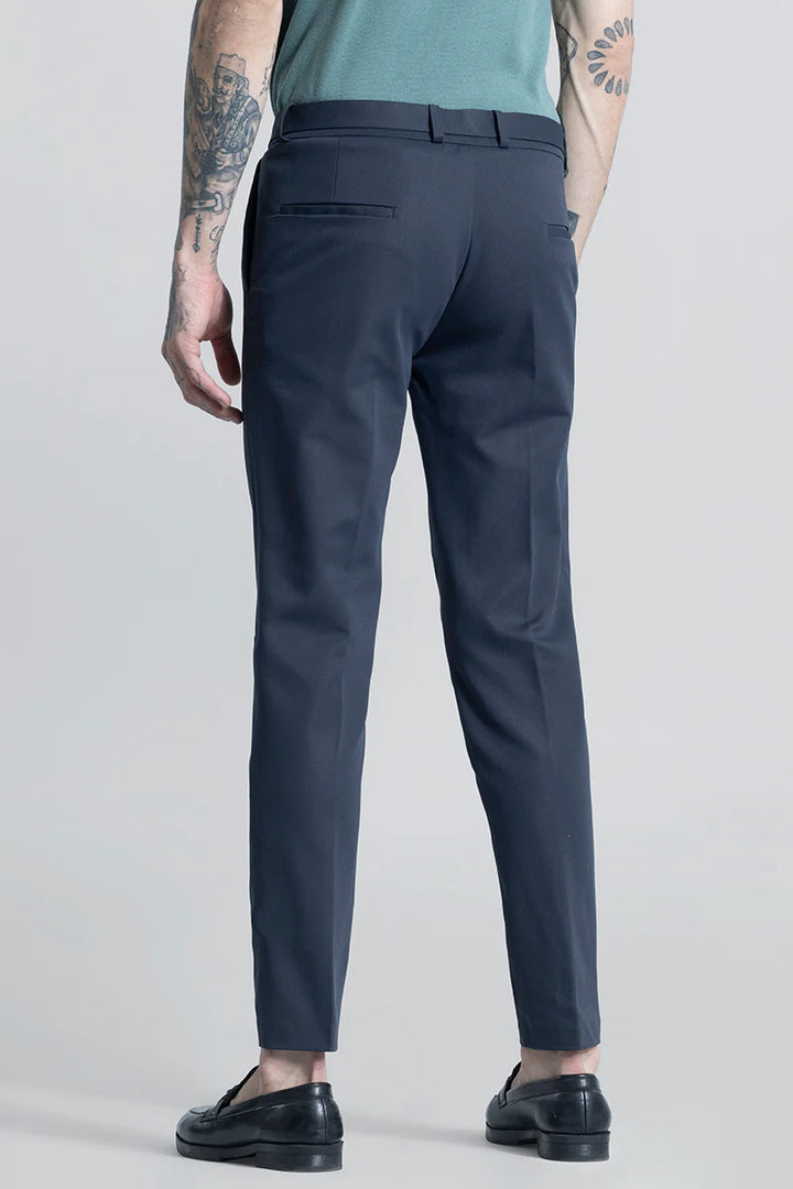 Flex Fit Prussian Blue Formal Trouser Ilyzly