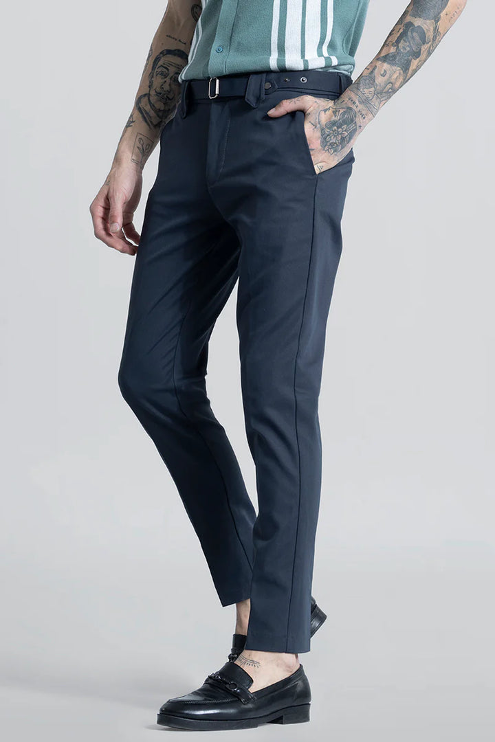 Flex Fit Prussian Blue Formal Trouser Ilyzly