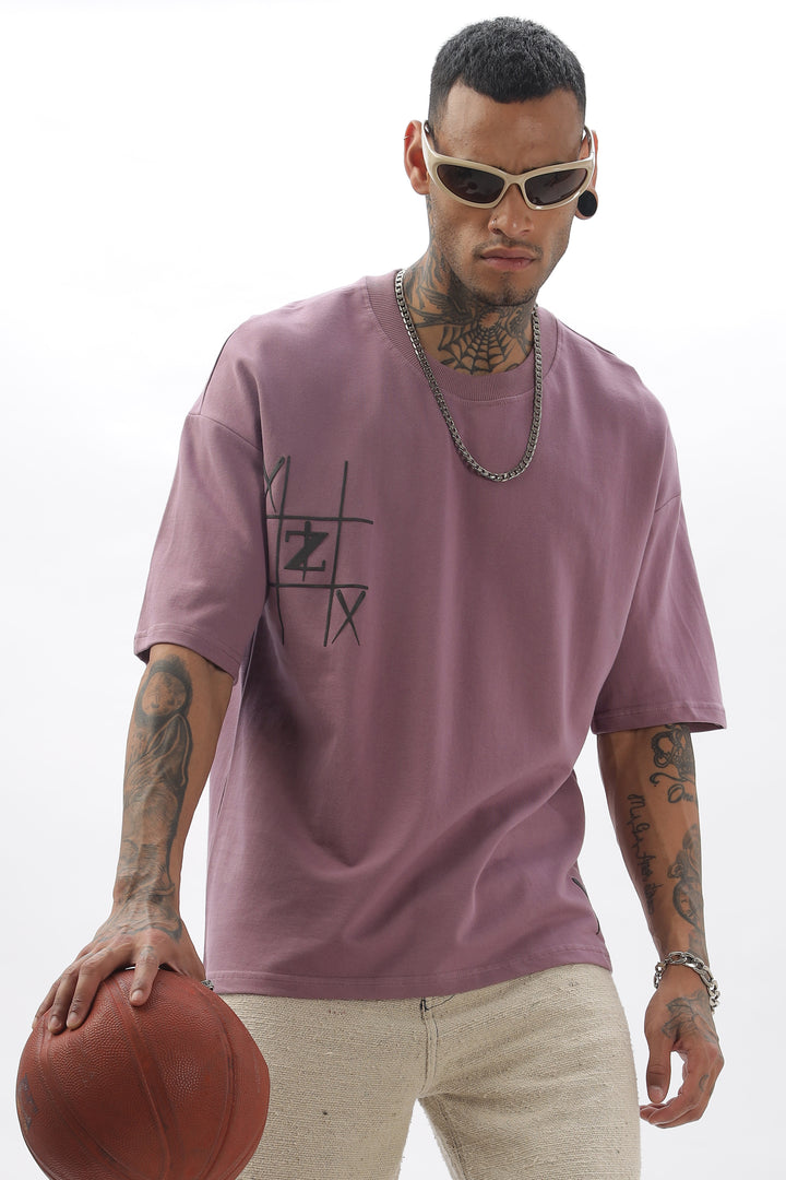 GameOn XO Purple Dropshoulder Tshirt Ilyzly