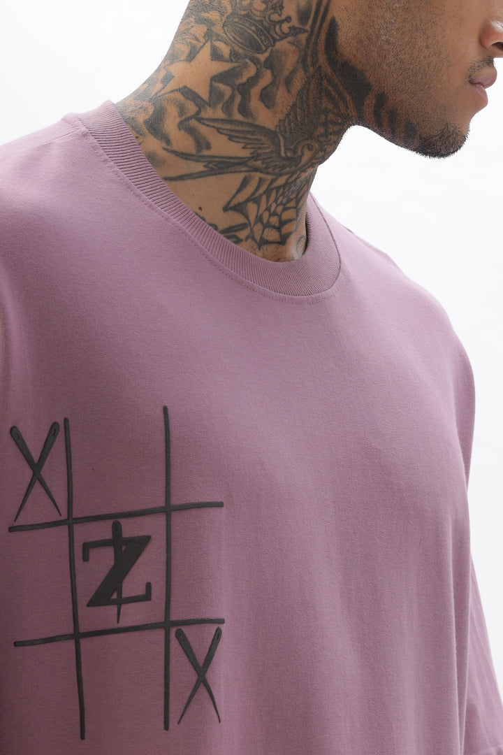 GameOn XO Purple Dropshoulder Tshirt Ilyzly