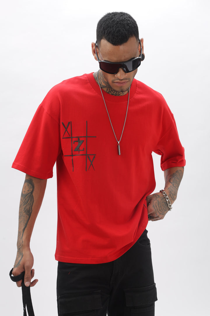 GameOn XO Red Dropshoulder Tshirt Ilyzly