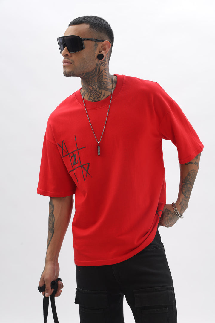 GameOn XO Red Dropshoulder Tshirt Ilyzly