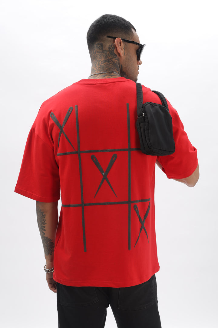 GameOn XO Red Dropshoulder Tshirt Ilyzly