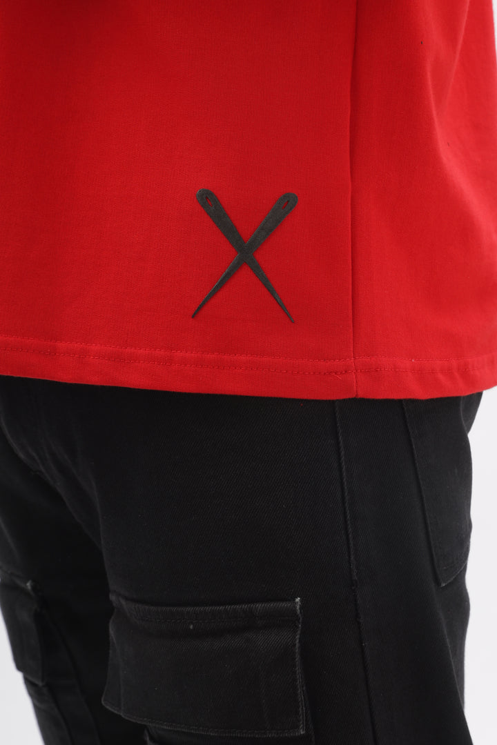 GameOn XO Red Dropshoulder Tshirt Ilyzly