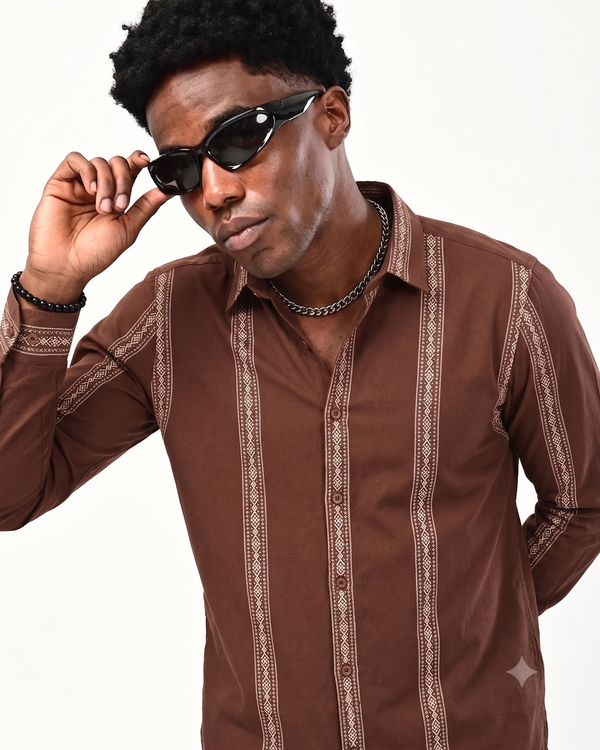 ILYZLY Premium ethnic Stripe Shirt