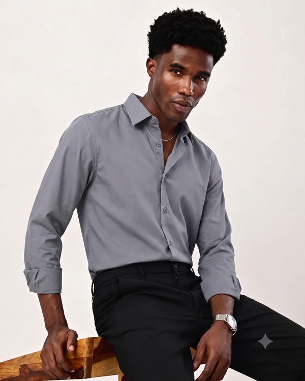 ILYZLY Executive Textured Full Sleeve Shirt