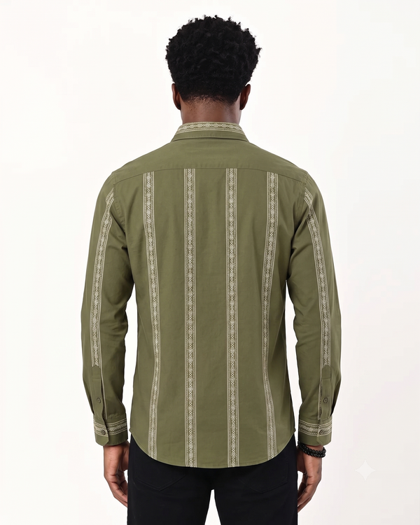 ILYZLY Premium ethnic Stripe Shirt