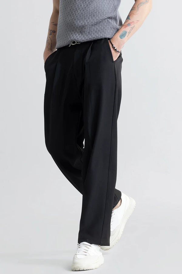 Hooked Black Korean Pant Ilyzly