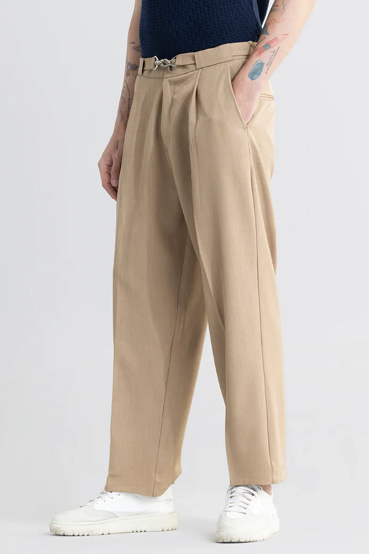 Hooked Khaki Korean Pant Ilyzly