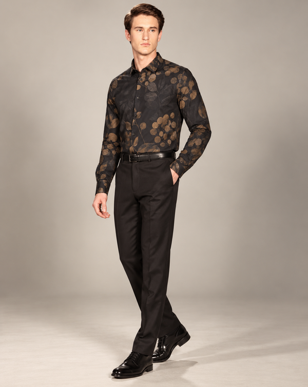Ilyzly Printed Black Shirt