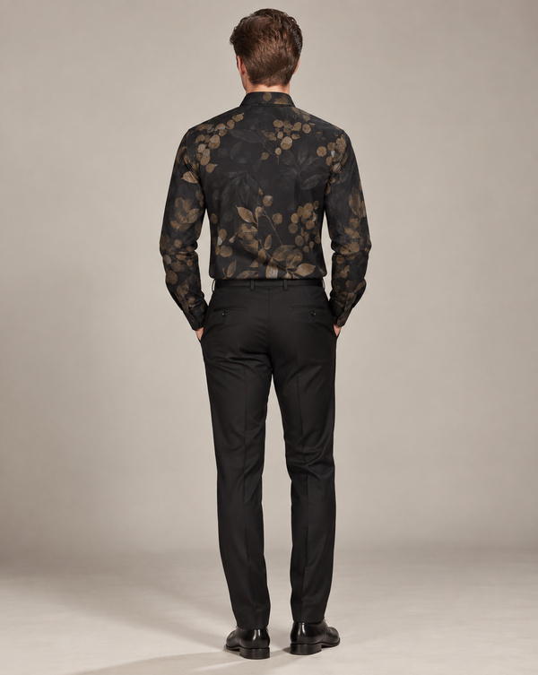 Ilyzly Printed Black Shirt