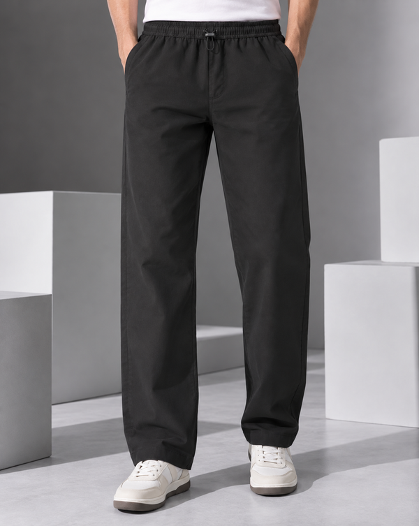Ilyzly Black Relaxed Fit Trouser