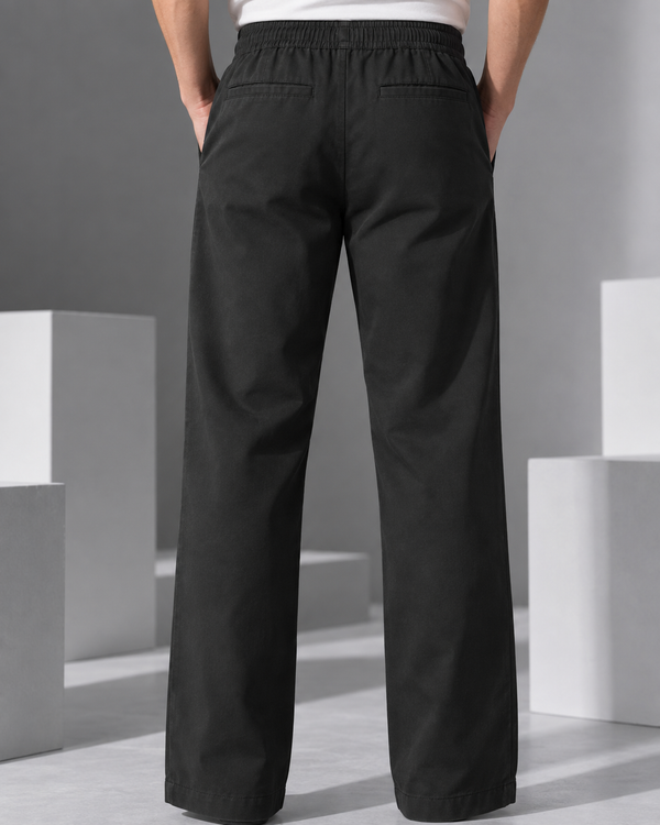 Ilyzly Black Relaxed Fit Trouser