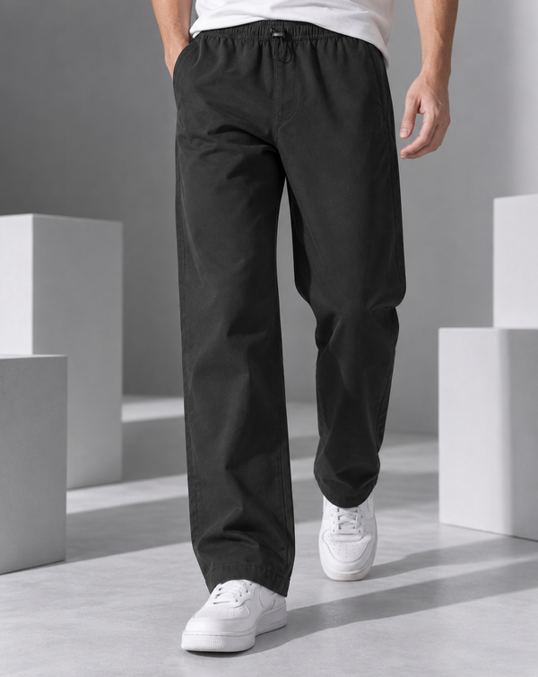 Ilyzly Black Relaxed Fit Trouser