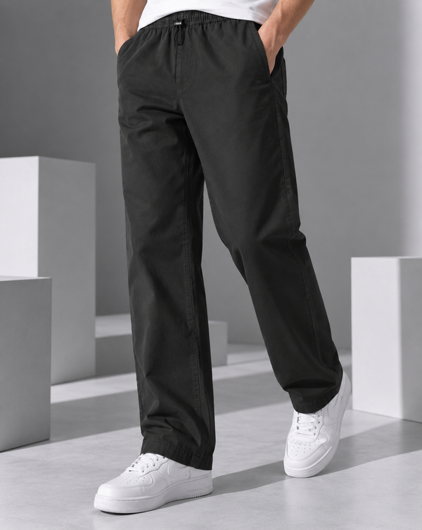 Ilyzly Black Relaxed Fit Trouser