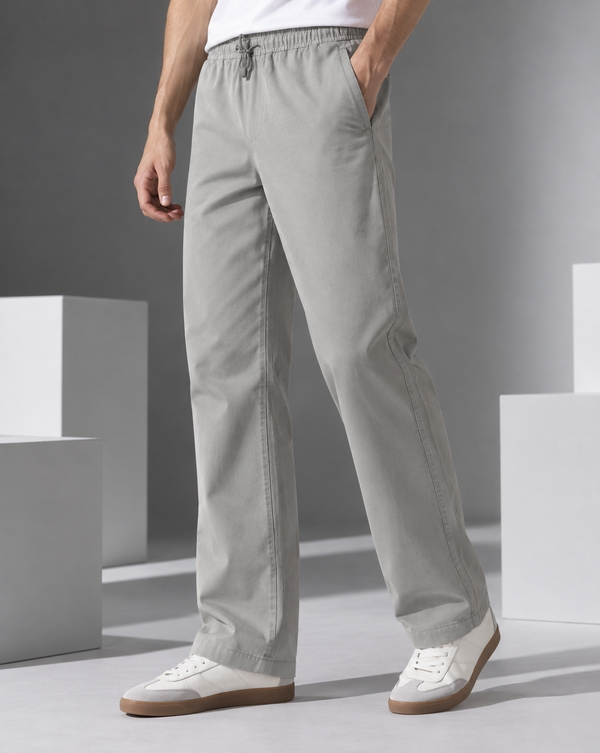 Ilyzly Grey Relaxed Fit Trouser