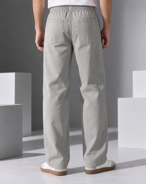 Ilyzly Grey Relaxed Fit Trouser