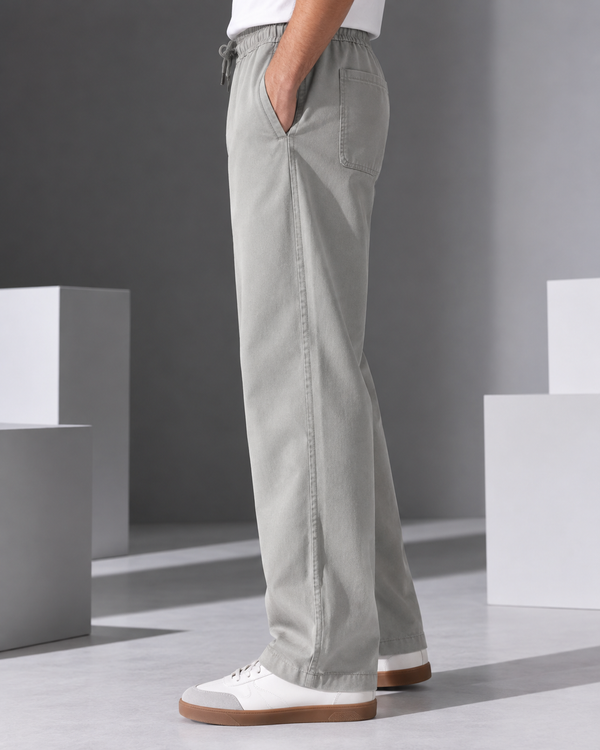 Ilyzly Grey Relaxed Fit Trouser