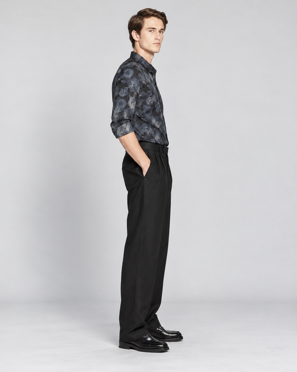 Ilyzly Abstract Shadow Black Print Shirt