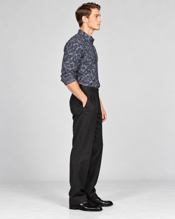 Ilyzly Paisley Grey Print Shirt