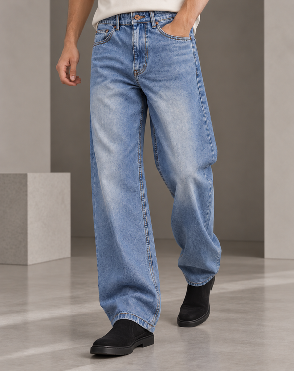 Izi Light Blue Straight Fit Jean