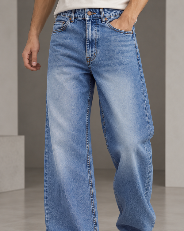 Izi Dark Blue Straight Fit Jean