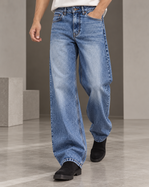 Izi Dark Blue Straight Fit Jean