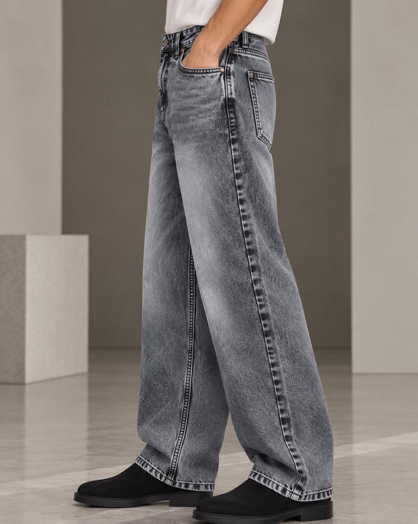 Izi Grey Straight Fit Jean