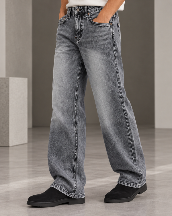 Izi Grey Straight Fit Jean