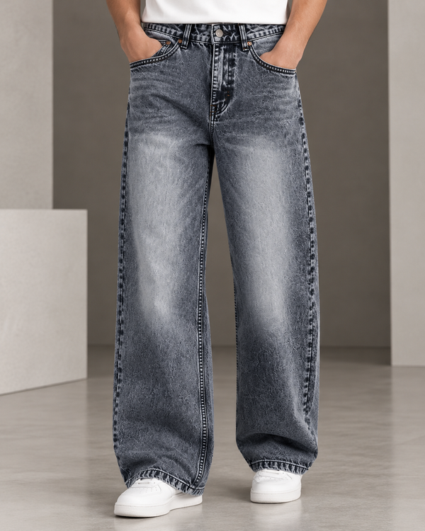 Izi Navy Blue Straight Fit Jean