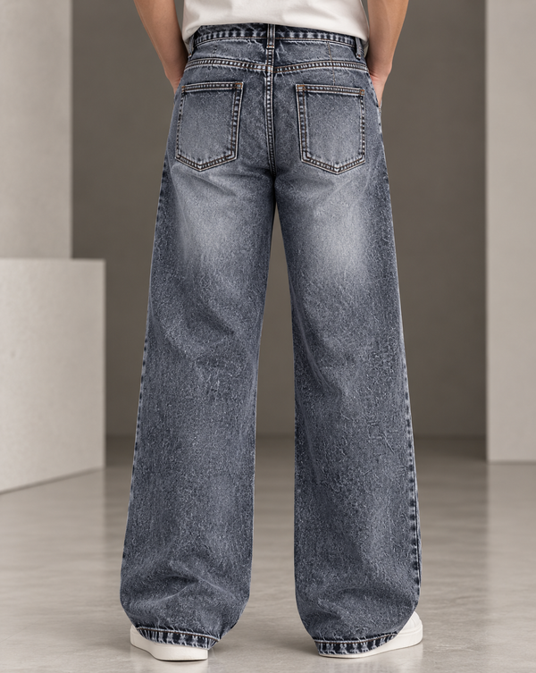 Izi Navy Blue Straight Fit Jean