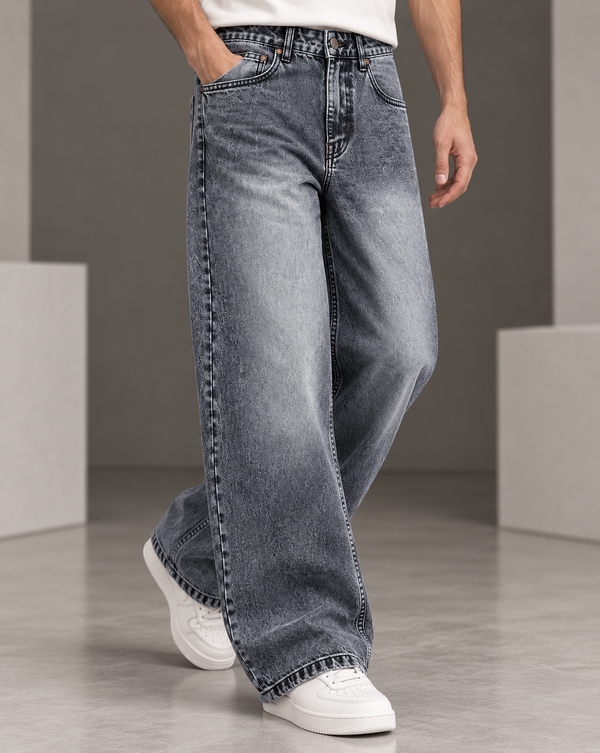 Izi Navy Blue Straight Fit Jean