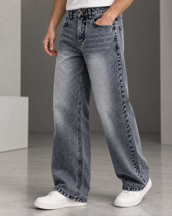 Izi Navy Blue Straight Fit Jean