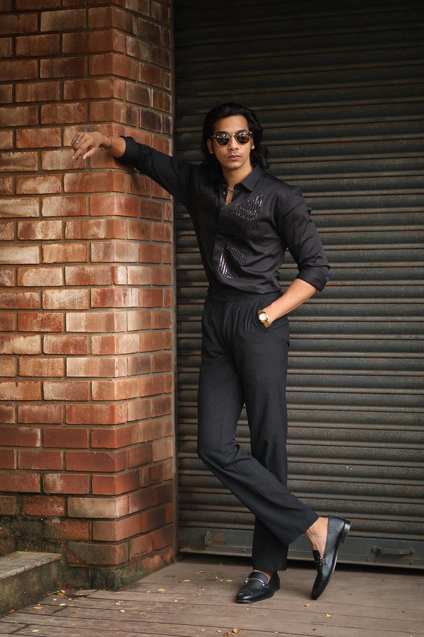 Black Element Designer Wear Shirt