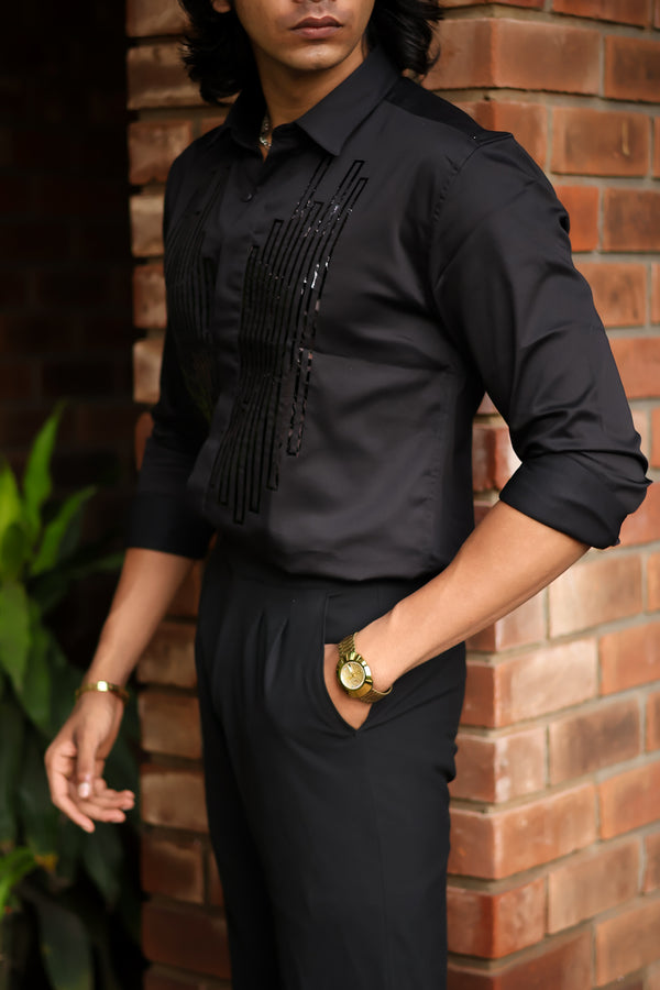 Black Element Designer Wear Shirt